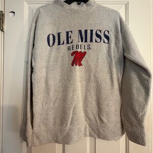 Ole Miss Rebels Gray Pullover